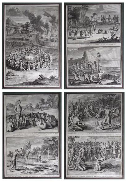 null Bernard PICART - XVIIIth
Set of 12 black and white engravings from : Ceremonies...