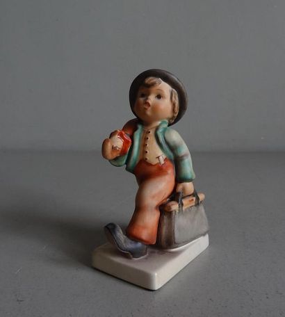 null Manufacture GOEBEL - Germany
Statuette of "Merry wanderer" in polychrome porcelain...