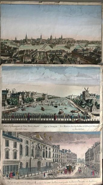null Set of three colour optical views: The House of the Navy in Plymouth - Berlin...