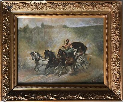 null EASTERN SCHOOL after
Voiture au grand galot
Framed reproduction
19.5 x 25 cm...
