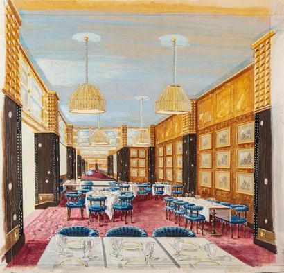 BAILEY Jeffrey BAILEY (1956) Interior
project for the Brasserie LA LORRAINE place...