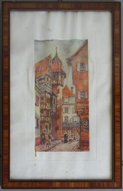 HANSI From HANSI
View of a street in Colmar
Print
Wear and small stains
Frame