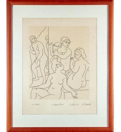 DERAIN After André DERAIN
The Satyricon Petrone 
Lithograph Artist's
proof - annotated...