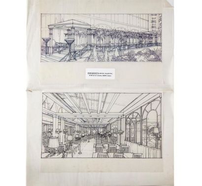 BAILEY Jeffrey BAILEY (1956)
2 exterior and interior projects for the Fouquet's Brasserie...