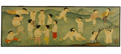 null CHINE
Jeux d'enfants
Reproduction sur panneau
27 x 77 cm