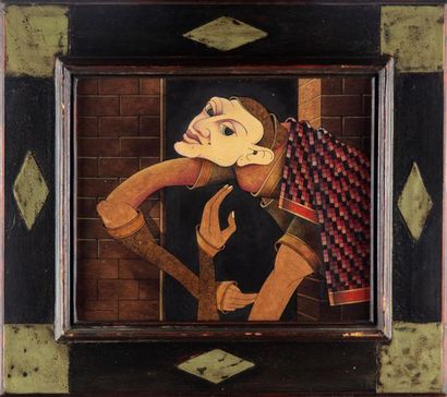 null Alexis KEUNEN (1921-1990)
Quasimodo
Technique Mixte 
Signé et daté 83
25x30...
