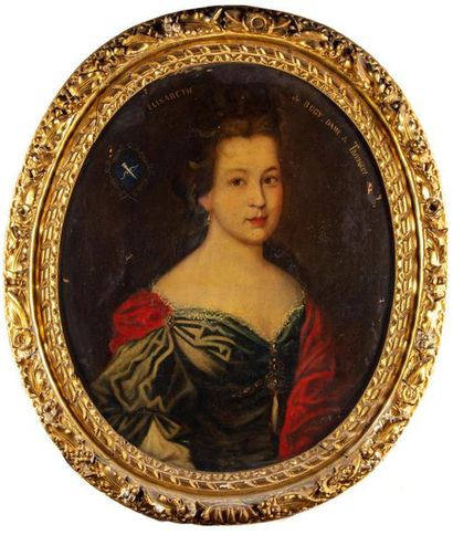 null ECOLE FRANCAISE de la fin du XVIIeme
Portrait d'Elisabeth de BUGY - Dame de...