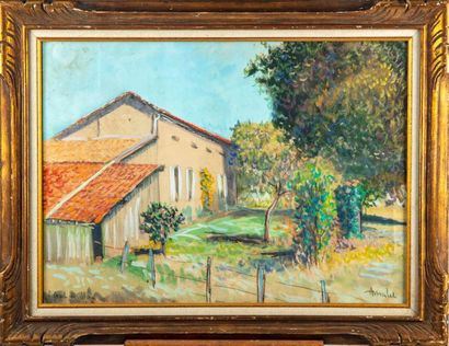 MALET Albert MALET ( 1912 - 1986 )
Maisonnée à Monbazillac
Aquarelle
43 x 60 cm