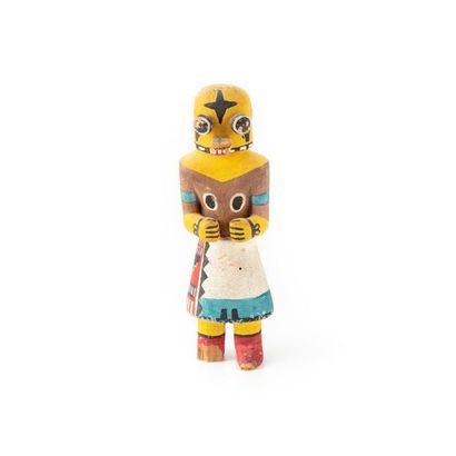 null ZUNI, ARIZONA OR NEW MEXICO
Kachina doll in painted wood.
Kachina Ahote with...
