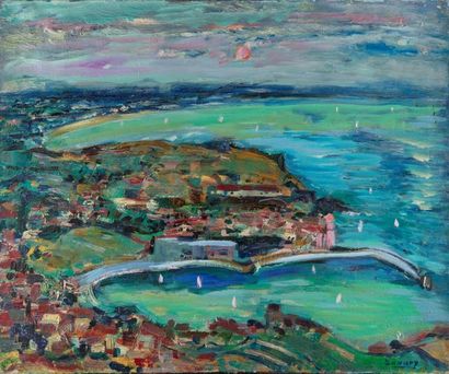 null Robert SAVARY ( 1920 - 2000 )
Collioure 
Pastel
Signed lower right - Titled...