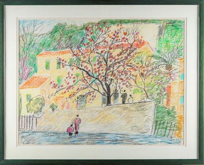 null Robert SAVARY ( 1920 - 2000 )
Paysage de provence
Pastel
Signed lower right
65...