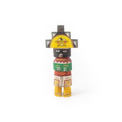null HOPI, ARIZONA OR NEW MEXICO Kachina
doll in painted wood.
Kachina Hemis (?)...