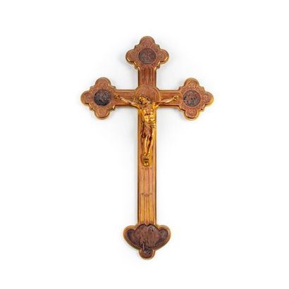 null Christ en croix en cuivre et métal doré
40 x 22 cm