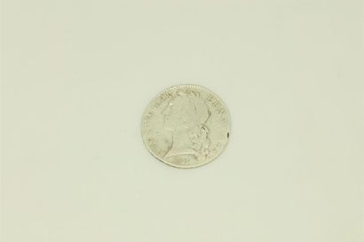 null Louis XV (1715-1774) Ecu known as the "bandeau", Rouen 1742
A/. Head to the...