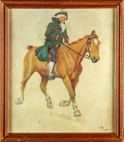 null D'après Cécil ALDIN
Les chevaux 
Trois gravures 
34 x 31 cm
Encadrées