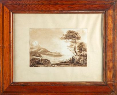 null Late 19th century
FRENCH SCHOOL Seaside landscape Washed
drawing
15 x 22 cm
Pitchpin...