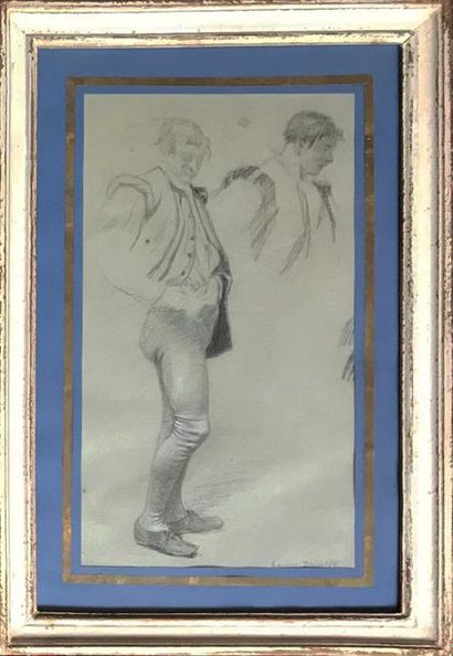 BRILLOUIN Louis Georges BRILLOUIN (1817-1893)
Etude de personnages
Dessin au crayon...