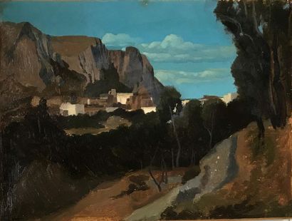 CHAUVEL Théophile Narcisse CHAUVEL (1831-1910) Cliff

landscape Oil on canvas
Signed...