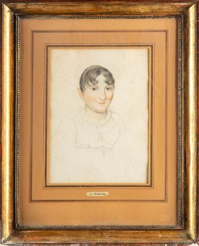 null ÉCOLE FRANCAISE du début du XIXe siècle, entourage de Louis Léopold BOILLY
Portrait...