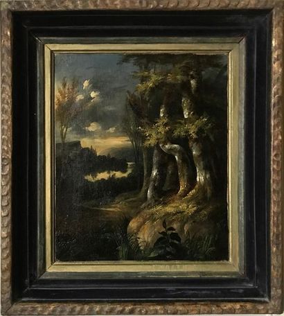 null SCHOOL XIX
Landscape with Trees
Oil on canvas
45 x 37 cm
Framed
