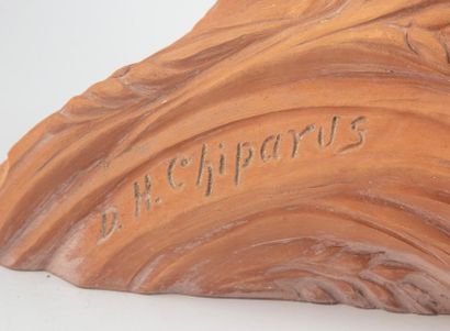 CHAPIRUS Demeter CHIPARUS (1886 - 1947)
Nue au épis de blé
Terre cuite signée sur...