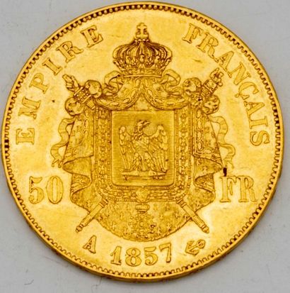 A 50 gold franc coin
Sold by designation
