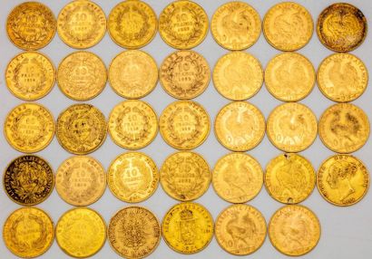 34 pieces of 10 gold francs
Sold by appo...