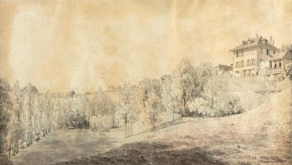JACOB BIEDERMANN Johann Jacob BIEDERMANN (1763-1830)
Landscape at home 
Pencil drawing...