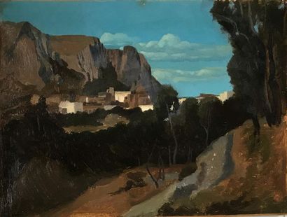 CHAUVEL Théophile Narcisse CHAUVEL (1831-1910)
Cliff landscape
Oil on canvas
Signed...