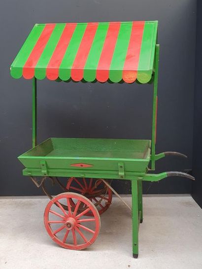 Four Seasons wooden shopping cart on wheels...