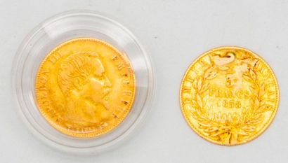 2 pieces of 5 Francs Gold
Sold on design...
