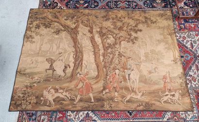 null Modern tapestry depicting a court hunting scene
174 x 256 cm