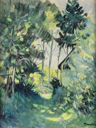 Albert Malet Albert MALET (1905-1986)
Landscape
Watercolour SBD
28 x 22 cm