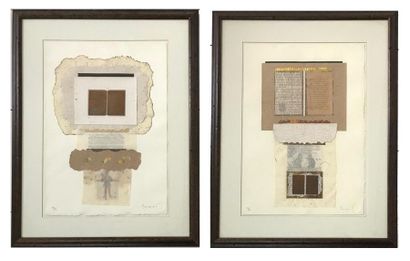 Ricardo BENAIM Ricardo BENAIM - Venezuela XXth
Untitled Composition
Two collages...