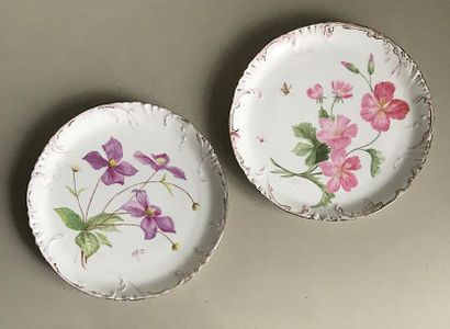 HAVILLAND & Cie Manufacture HAVILLAND & Cie - Limoges
Two porcelain dishes with an...