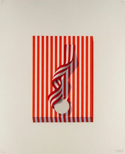 GILTAIX Daniel GILTAIX - XXth
Red Stripes
Drawing on paper
Signed and dated 1984...