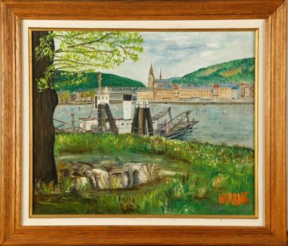 HARANG HARANG - XXth
Landscape - riverside
Oil on canvas
Signed bottom right