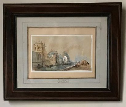 Paul MARNY Paul MARNY (1829-1914)
View of Saint Pierre de Caen
Ink drawing, watercolour...