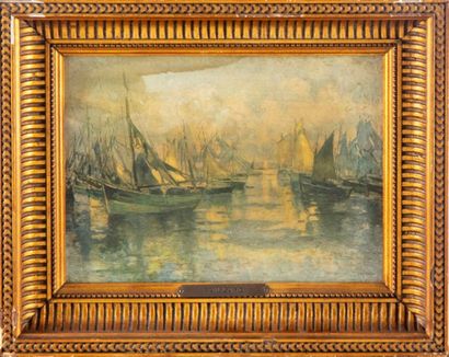 L.PAILLARD L. PAILLARD - early 20th century
Fishing boats
Oil on canvas
Signed lower...