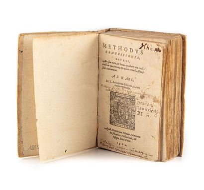 null [16th century book]. [VIEXMONT (Claude de)]. Methodus confessionis... Paris],...