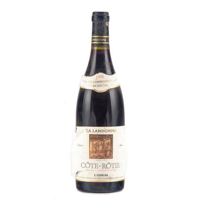 null 1 bouteille COTE ROTIE 1998 "La Landonne" Domaine E. Guigal (étiquette abimée,...