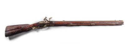 null Hunting rifle, octagonal barrel of strong caliber, and with rifled core, moulded...