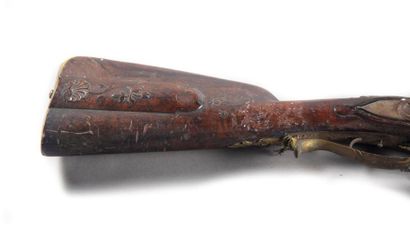 null Hunting rifle, octagonal barrel of strong caliber, and with rifled core, moulded...