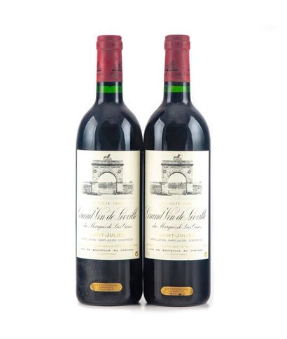 2 bouteilles CHATEAU LEOVILLE LAS CASES 1996...
