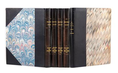null KEY. SWIFT (Jonathan). Gulliver's travels. Paris, Kra, 1930. 4 volumes in-4,...