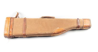 Canvas and leather ham case