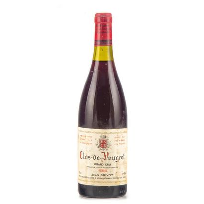 null 1 bottle CLOS DE VOUGEOT 1986 Grand Cru Domaine Jean Grivot (level : 2,5cm,...