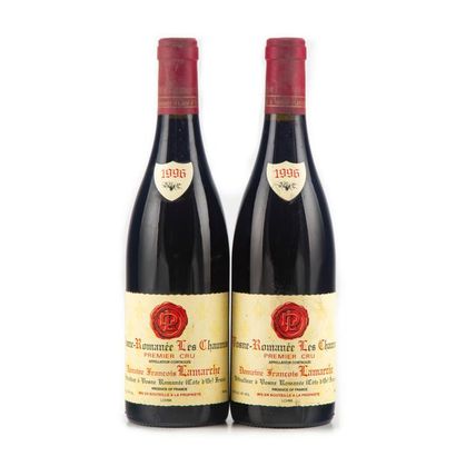 null 2 bouteilles VOSNE ROMANEE 1996 1er cru "Les Chaumes" Domaine François Lamarche...