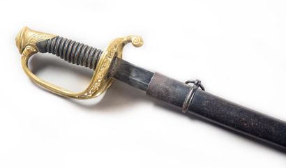 null Infantry Warrant Officer's Saber, model 1845 - 1855, missing watermark and oxidized...