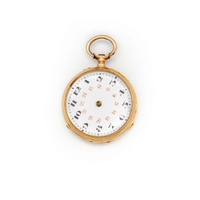 null Lady's watch with yellow gold collar and back engraved with an escutcheon -...
